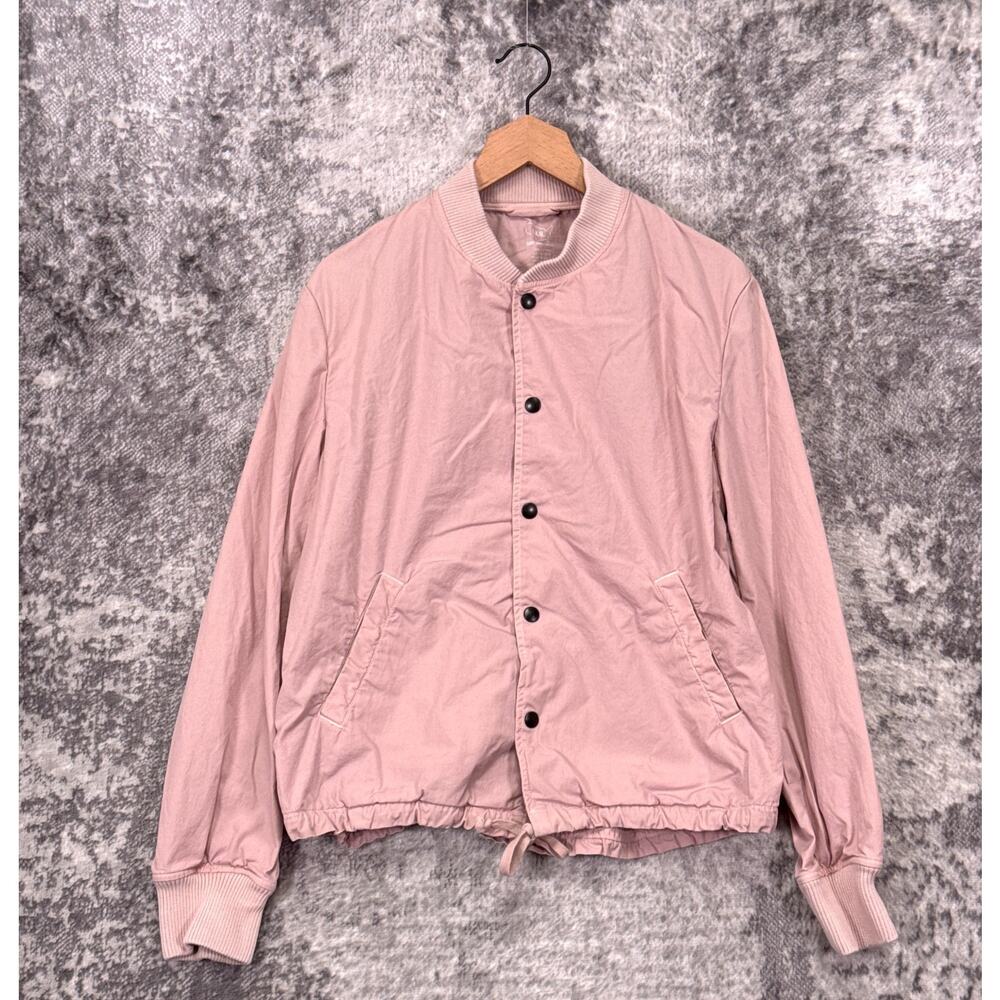 Save Khaki United SKU Jacket Medium Mens Pink Cotton Poplin Bomber